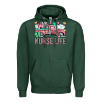 Sports Green Nurse Life Truck Zipper Hoodie - BundleAndBundleShop
