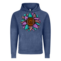 Vintage Denim sunflower leopard color Vintage Hoodie - JahusDesignShop