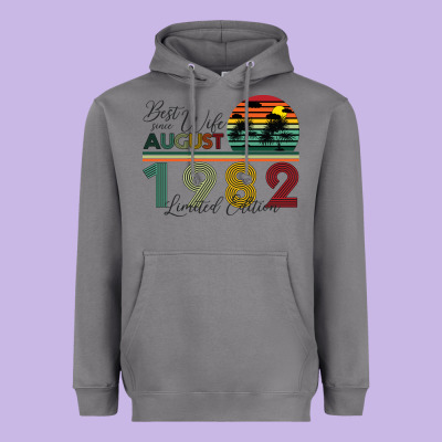 Best Wife Since August 1982 Limited Edition Heavyweight Hoodie Designed By Bettercallsaul