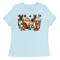 Baby Blue german shepherds coffee cups Ladies Tee - Zillion Design Studio