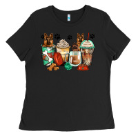 Black german shepherds coffee cups Ladies Tee - Zillion Design Studio