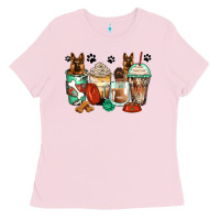 Bubblegum Pink german shepherds coffee cups Ladies Tee - Zillion Design Studio