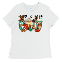 White german shepherds coffee cups Ladies Tee - Zillion Design Studio