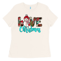 Love Christmas Snowman Ladies Tee | Teevron