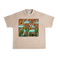 French Oak western cactus and sunflowers Urban Heavy Tee - Jasminsmagicworld