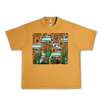 Peanut Butter western cactus and sunflowers Urban Heavy Tee - Jasminsmagicworld