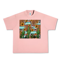 Salmon western cactus and sunflowers Urban Heavy Tee - Jasminsmagicworld