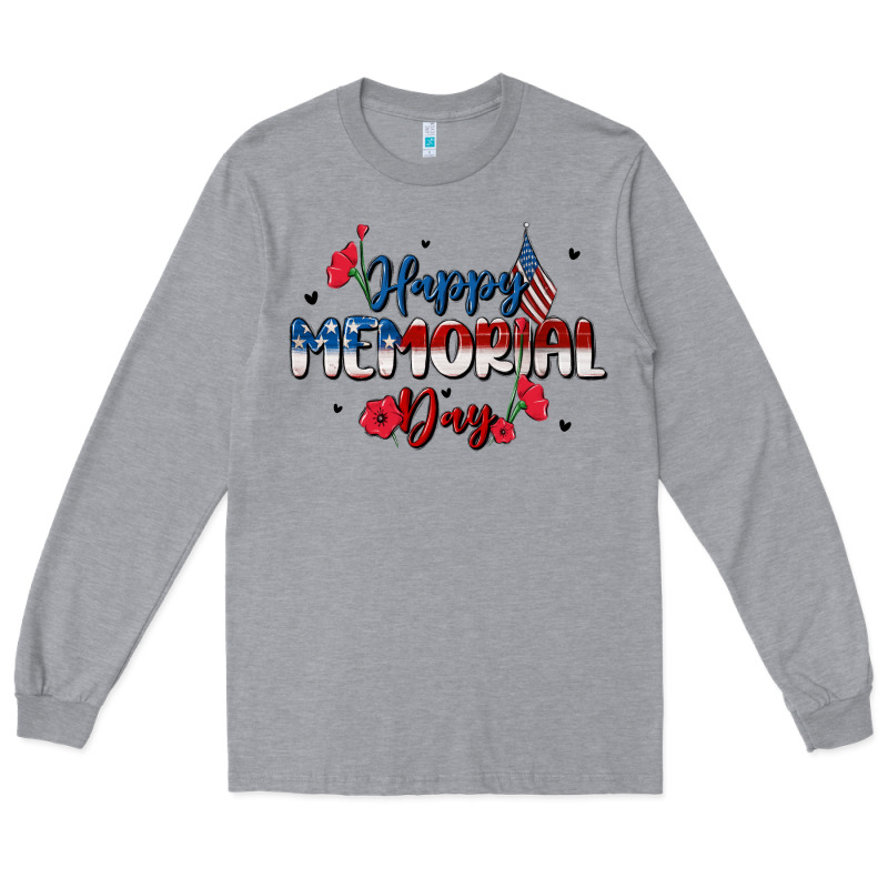 Happy Memorial Day Long Sleeve Tee by MaliasSmallBusiness | Teevron