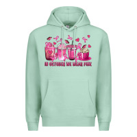 Seafoam In October We Wear Pink with Breast Cancer Coffee Premium Hoodie - texasbilliewilder