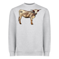 Heather Grey Texas Longhorn Heifer Heavyweight Sweatshirt - LillyAllenDesigns