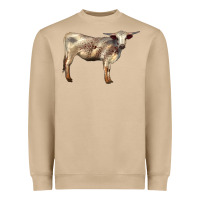 Mushroom Texas Longhorn Heifer Heavyweight Sweatshirt - LillyAllenDesigns