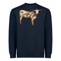 Navy Texas Longhorn Heifer Heavyweight Sweatshirt - LillyAllenDesigns