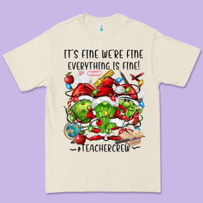 It's Fine We're Fine Everythıng Is Fine! Premium Tee Designed By Fadigitalartstudio