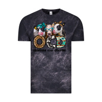 Cloud Black ocd obsessive cow disorder Vintage Tee - Jasminsmagicworld