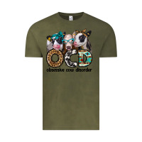 Vintage Olive ocd obsessive cow disorder Vintage Tee - Jasminsmagicworld