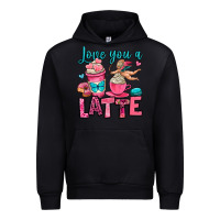 Black love you a latte Urban Hoodie - OliviaCreatesArt