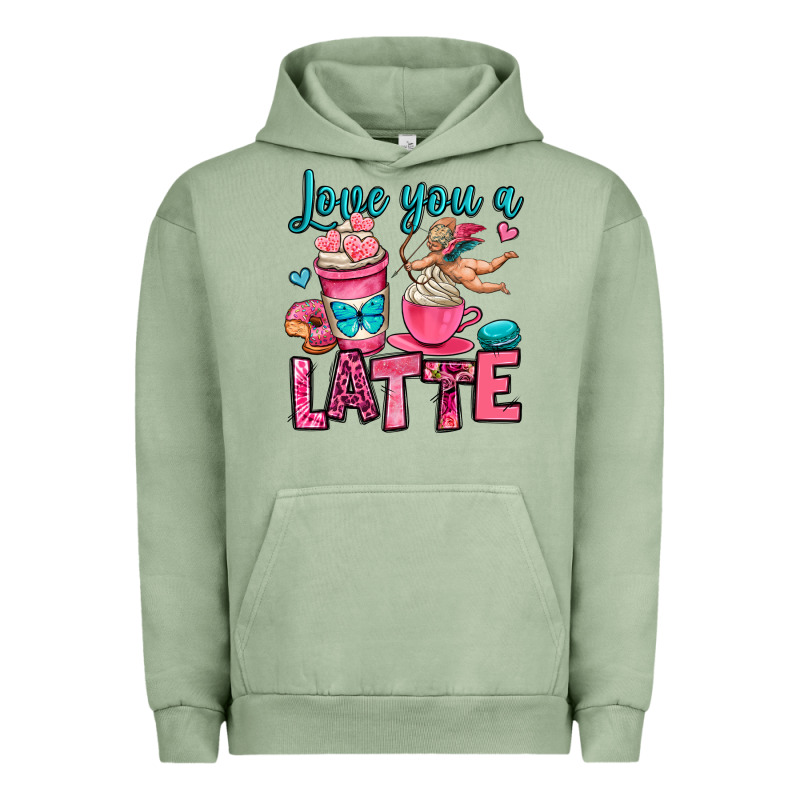 Love You A Latte Urban Hoodie by OliviaCreatesArt | Teevron