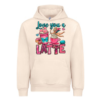 Sandshell love you a latte Urban Hoodie - OliviaCreatesArt