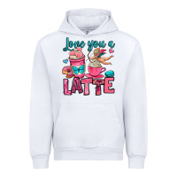 White love you a latte Urban Hoodie - OliviaCreatesArt