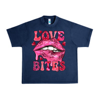 Navy love bites Urban Heavy Tee - NancyCooperArtShop