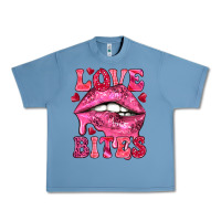 Pebble Blue love bites Urban Heavy Tee - NancyCooperArtShop