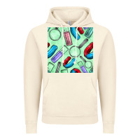 Vintage Artic sciences seamless pattern Vintage Hoodie - BundleAndBundleShop