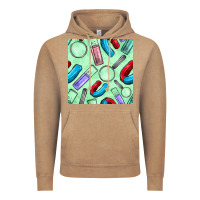 Vintage Coffee sciences seamless pattern Vintage Hoodie - BundleAndBundleShop