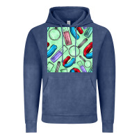 Vintage Denim sciences seamless pattern Vintage Hoodie - BundleAndBundleShop