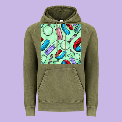 Sciences Seamless Pattern Vintage Hoodie Designed By Bundleandbundleshop