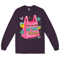 Plum time for that retail therapy Long Sleeve Tee - MaliasSmallBusiness