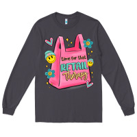 Smoke time for that retail therapy Long Sleeve Tee - MaliasSmallBusiness