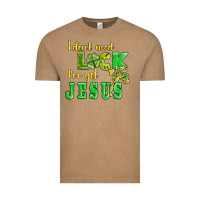 Vintage Coffee i dont need luck i have got jesus Vintage Tee - AdoDesignShop