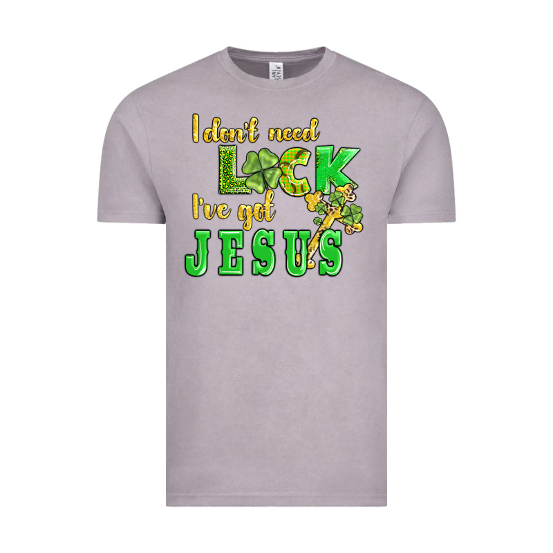 I Dont Need Luck I Have Got Jesus Vintage Tee by AdoDesignShop | Teevron