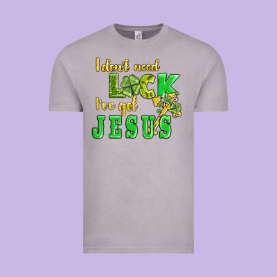 I Dont Need Luck I Have Got Jesus Vintage Tee Designed By Adodesignshop