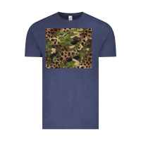 Vintage Denim camouflage  leopard Vintage Tee - BarkalooDesign