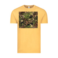 Vintage Mustard camouflage  leopard Vintage Tee - BarkalooDesign