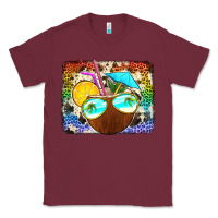 Burgundy coconut drink with sunglasses Classic Tee - Jasminsmagicworld