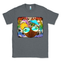 Charcoal Heather coconut drink with sunglasses Classic Tee - Jasminsmagicworld