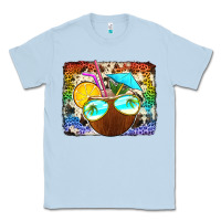 Dusty Blue coconut drink with sunglasses Classic Tee - Jasminsmagicworld