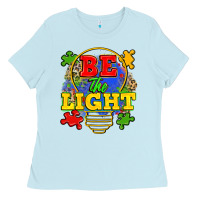 Baby Blue be the light Ladies Tee - Zillion Design Studio