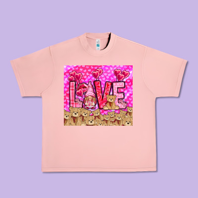 Love Gnome With Bear Urban Heavy Tee Designed By Nancycooperartshop