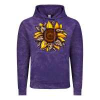 Cloud Purple sunflower leopard Vintage Hoodie - JahusDesignShop