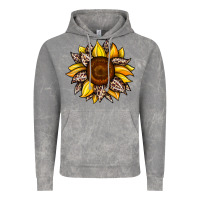 Cloud Rock sunflower leopard Vintage Hoodie - JahusDesignShop