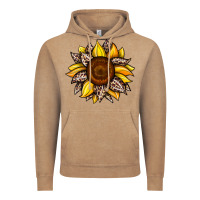 Vintage Coffee sunflower leopard Vintage Hoodie - JahusDesignShop