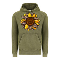 Vintage Olive sunflower leopard Vintage Hoodie - JahusDesignShop