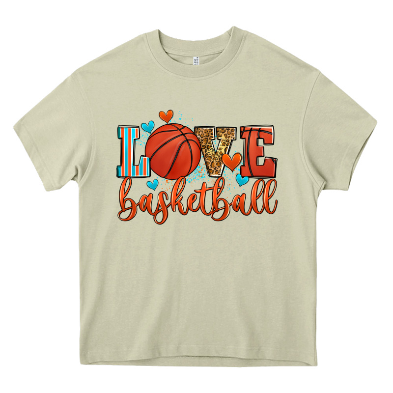 Love Basketball Heavy Core Tee by Zillion Design Studio | Teevron