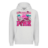 Dove Grey In October We Wear Pink Truck Premium Hoodie - texasbilliewilder