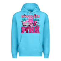 Ocean Blue In October We Wear Pink Truck Premium Hoodie - texasbilliewilder