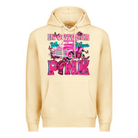 Pina Colada In October We Wear Pink Truck Premium Hoodie - texasbilliewilder