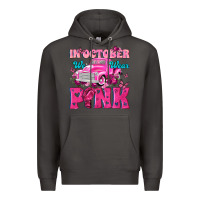 Smoke In October We Wear Pink Truck Premium Hoodie - texasbilliewilder